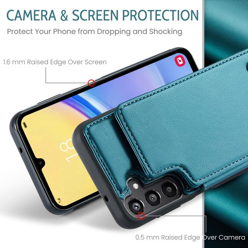 CaseMe For Samsung Galaxy A15 5G 4G Wallet Cases PU Leather ID Card slots Covers - Imagen 77 de 80