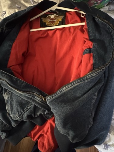 HARLEY DAVIDSON VTG COLLECTOR JACKET, SIZE XL, OWNER SAID NEVER WORN, SUPER COOL - Picture 12 of 15