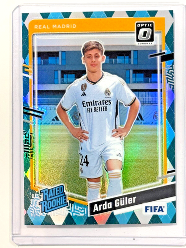 2023-24 Donruss FIFA #184 ARDA GULER Optic Argyle Rated Rookie Sp Rc Real Madrid