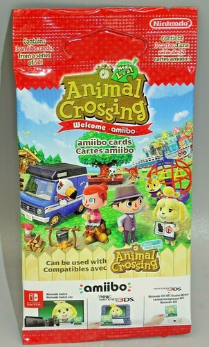 Nintendo Switch Animal Crossing neues Blatt: Willkommen Amiibo! 3 KARTENPACK - Bild 1 von 3