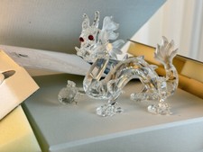 Statua Swarovski 208398 drago 14 cm. Con scatola originale e certificato. Ott...