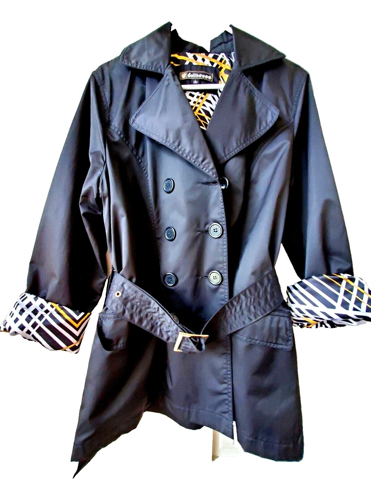 Dollhouse gabardina abrigos, chaquetas y chalecos sólido para De mujer