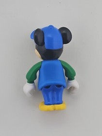 Vintage Lego Mickey Mouse Figure Blue Overalls Cap Green 33254 4166 4178 
