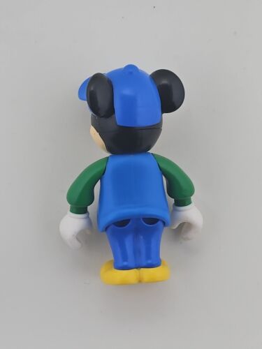 Vintage Lego Mickey Mouse Figure Blue Overalls Cap Green 33254 4166 4178 - Picture 2 of 2