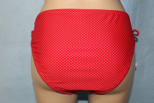 NEW 2 Lot Xhilaration Bikini Bottoms Red Ivory Gold Large See Measurements* - Picture 5 of 10