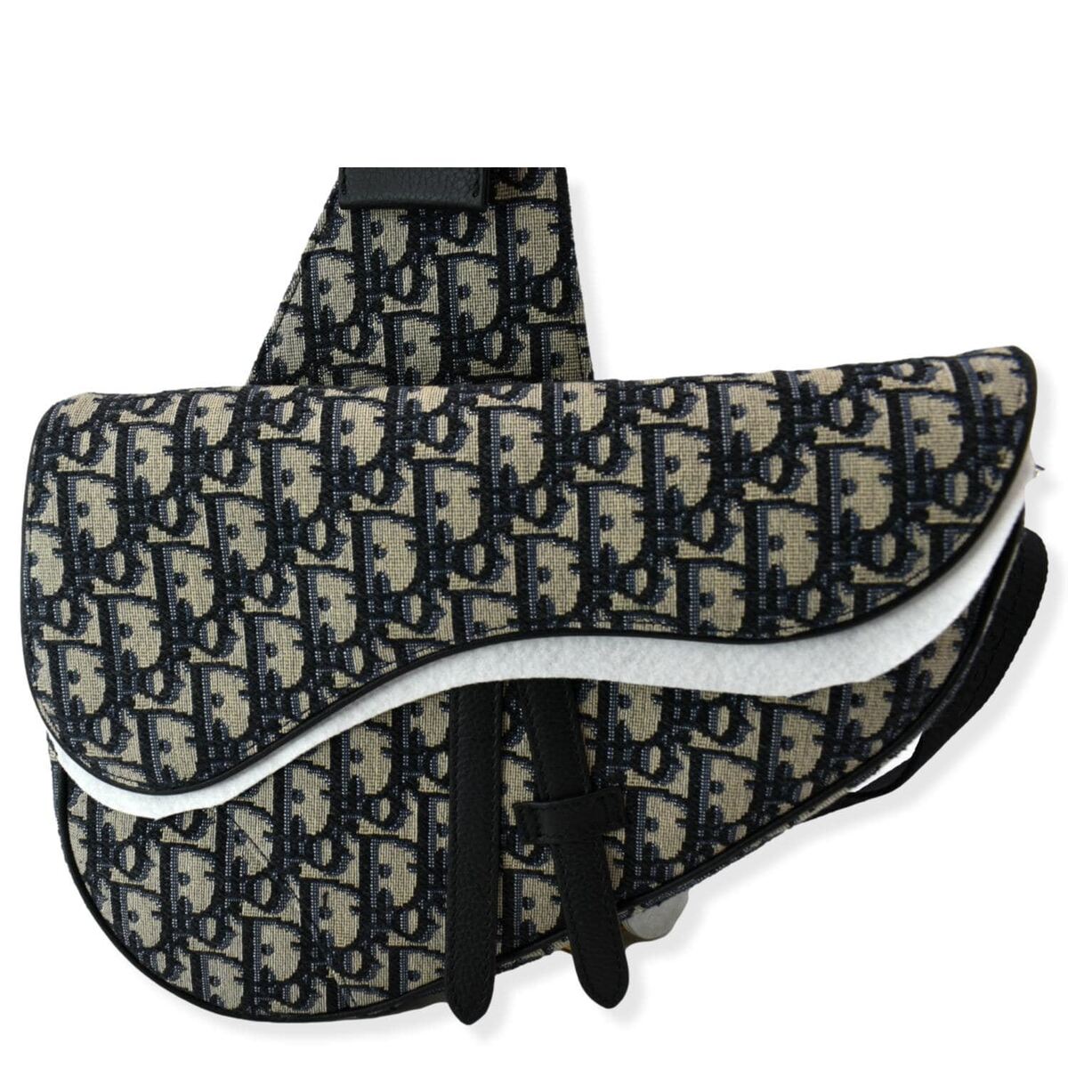 CHRISTIAN DIOR Saddle Oblique Jacquard Crossbody Bag CHRISTIAN DIOR Saddle Oblique Jacquard Crossbody Bag