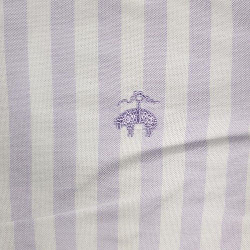 Camisa Brooks Brothers Para Hombre Grande Púrpura Rayas Informal Abotonada Manga Larga - Imagen 2 de 8