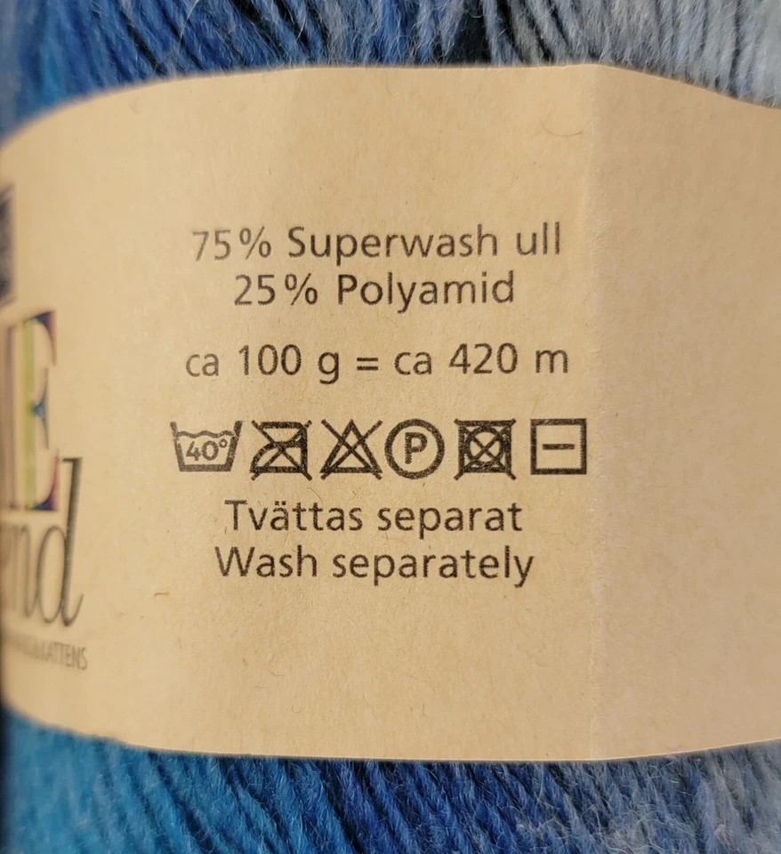 New Lot of 2 Skeins Marks & Kattens Fame Trend Blue Ombre #655 460yds 100g - Image 3 of 4