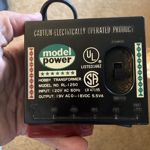 VTG`Model Power 70210 HO & N Scale Hobby Transformer 120VAC 50/60Hz 7VA TESTED - Picture 2 of 6