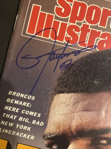 Lawrence Taylor HOF Signed Jan 26 1987 NFL Football Sports Illustrated Magazine - Picture 2 of 6