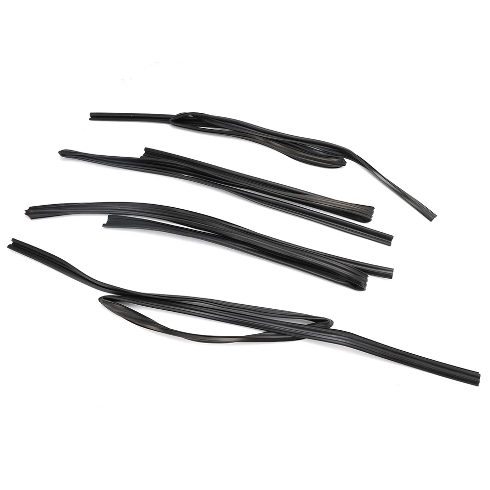 4pcs Door Glass Rubber Seal Moulding For Toyota Land Cruiser FJ80 LX450 91-1997 - Изображение 3 из 4