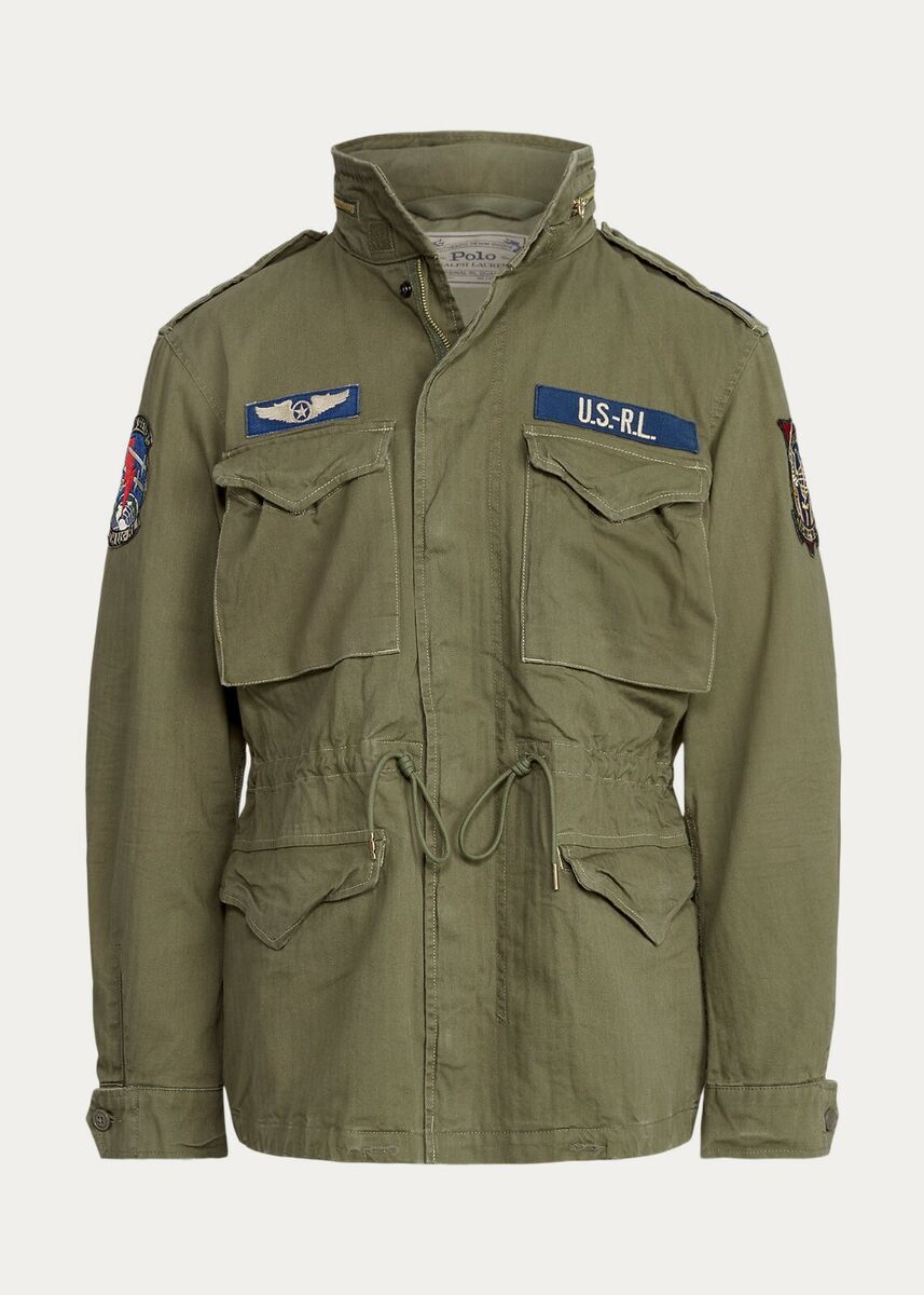 Polo Ralph Lauren Men Big & Tall M65 Military Patch Combat Polo Ralph Lauren Men Big & Tall M65 Military Patch Combat