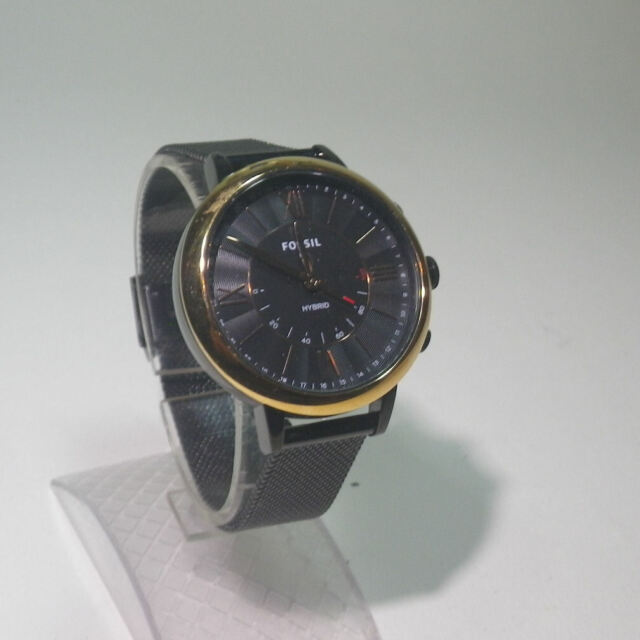 FOSSIL Ladies Hybrid Smartwatch - Model: FTW5030 - The Jacqueline Black Mesh | eBay