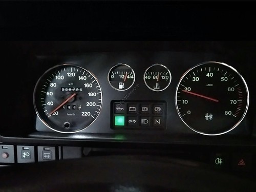 Pour Alfa Romeo 33 1983-1995 Anneaux de compteur de vitesse en aluminium poli x4 - Picture 6 of 8