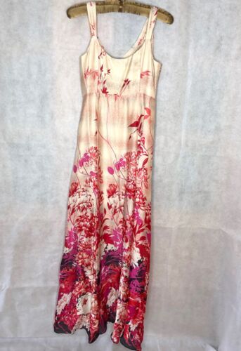Floral Dress Size 10 Dress Silk Pink Dress Ball Prom Dress Party Wedding Dress - Picture 7 of 11