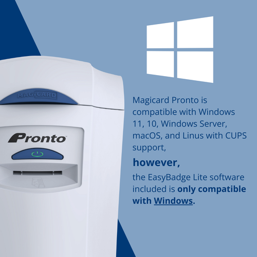Magicard Pronto ID Card Printer Bundle with Ribbon and 100 Cards - Picture 4 of 11