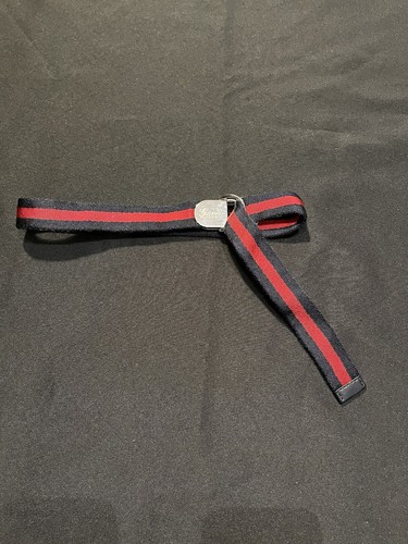 GUCCI WEB STRIPE BELT ITALY MADE KIDS M MEDIUM CHILDRENS GG BUCKLE ALL AUTHENTIC - Picture 15 of 24