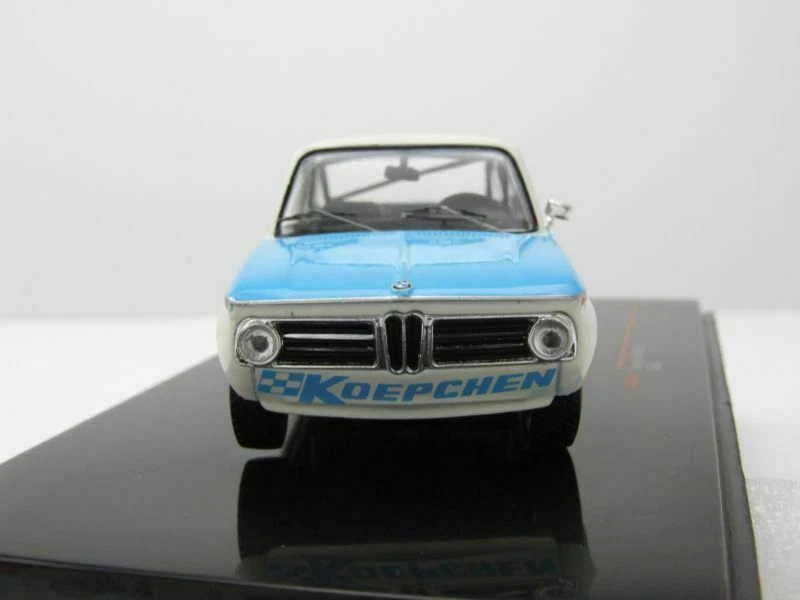 BMW KOEPCHEN 2002 TI 1974 BIANCO BLU IXO CLC369N METALLO TII DIE CAST 1/43 - Immagine 3 di 4