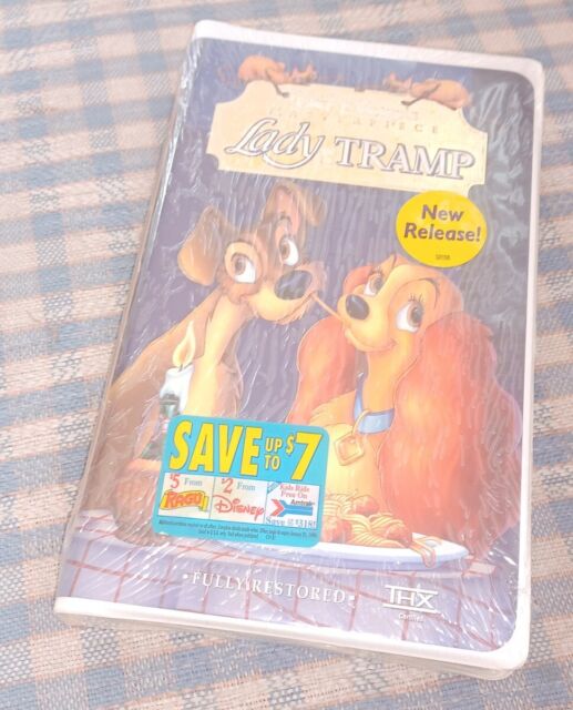 Disney Masterpiece Lady & the Tramp VHS Clamshell NEW FACTORY SEALED Disney Masterpiece Lady & the Tramp VHS Clamshell NEW FACTORY SEALED