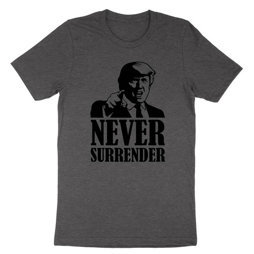 T-Shirt Never Surrender Unisex Trump Mugshot Trump Shot Wahl T-Shirt Trump 2024 - Bild 6 von 19