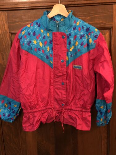 Vintage Disney Pocahontas Girls Windbreaker Full Zip Jacket Youth 14 XL