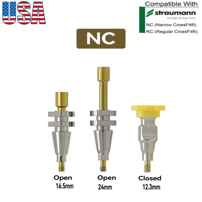 US Dental Impression Coping Transfer Open/Closed Tray Fits Straumann ITI BLT NC