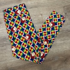 Lula Roe Christmas Santa Claus Leggings  