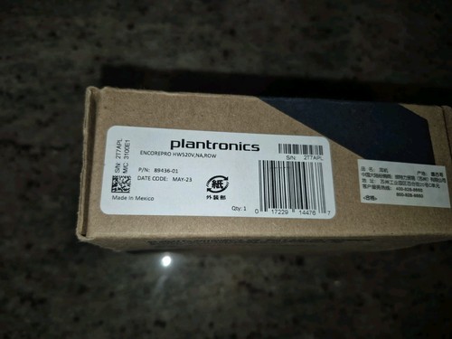 Plantronics HW520V EncorePro Binaural Corded Voice Tube- New-Open Box - Afbeelding 7 van 7