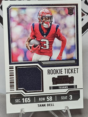 2023 Panini Contenders #TS26 Tank Dell Rookie Ticket Swatches - Bild 1 von 2