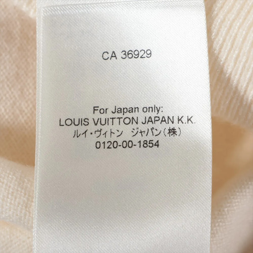 Louis Vuitton x NIGO 22SS Cashmere Knit S Men's White RM221M Fluffing - Picture 6 of 6