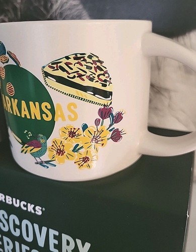 Taza de café Starbucks Discovery Series Arkansas State 14 oz como nueva en caja - Imagen 3 de 21