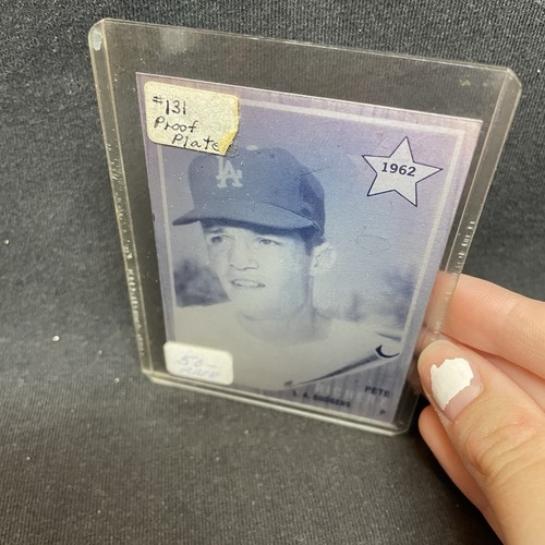 1962 PROOF CARD - uncommon Aluminum 1962 Proof Card of Rookie Star Pitcher Pete - Picture 4 of 4