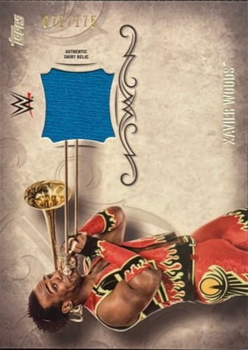 2016 Topps WWE Undisputed Xavier Woods Relic Bronze 072/175