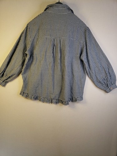 Cellabie schwarz-weiß karierte Button Down Bluse Gr. XL Preppy Modest - Bild 10 von 13