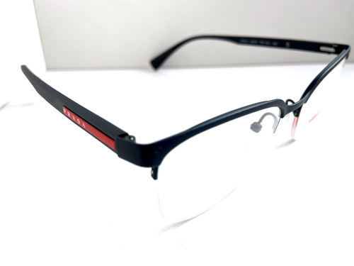 Marco de gafas para hombre PRADA VPS 51I TFZ-1O1 negro 53 mm semi sin montura Italia - Imagen 5 de 6