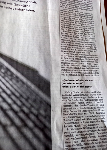 KULTURKAMPF DER AFD BESOND. IN SACHSEN-ANHALT; BAUHAUS ÜBERFLÜSSIG? v.'25 (ß - Picture 6 of 7