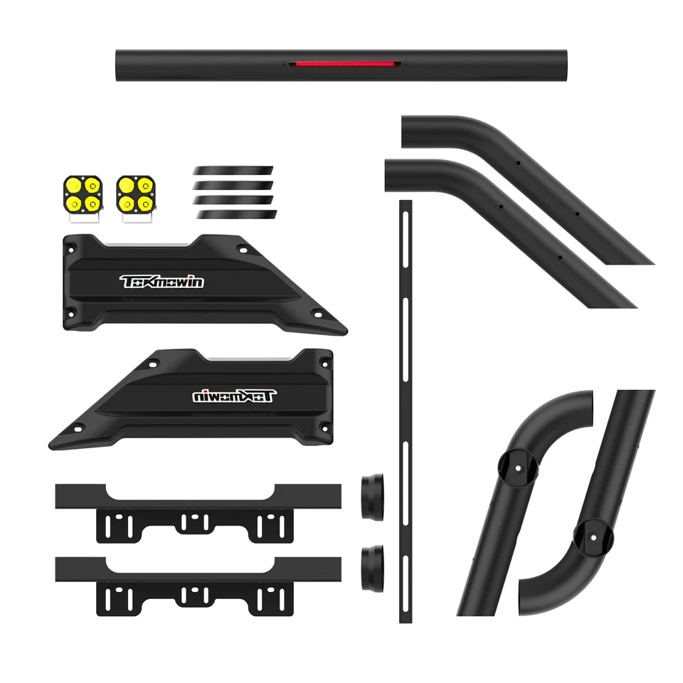 For 2004-2024 Nissan Titan Adjustable Sport Bar Truck Bed Chase Rack Roll Bar Foto 3 de 4