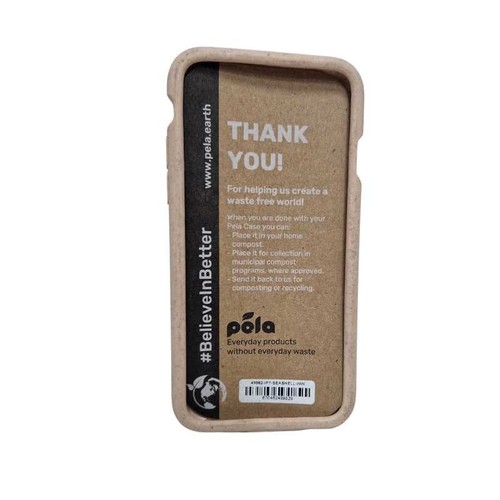 Pela iPhone 8 7 6 6s SE Hülle Umweltfreundlich Kompostierbar Backcover Muschel - Bild 2 von 7
