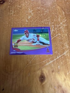 MIKE TROUT 2013 TOPPS CHROME ALL STAR ROOKIE PURPLE REFRACTOR CARD