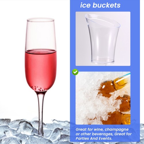 Durchsichtiger Eiskübel Aus Kunststoff für Bars, Biere, Weine und Champagne7321 - Bild 2 von 7