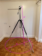 Heavy Duty QuickSet Samson model Video Camera Tripod and Wheeled Dolly