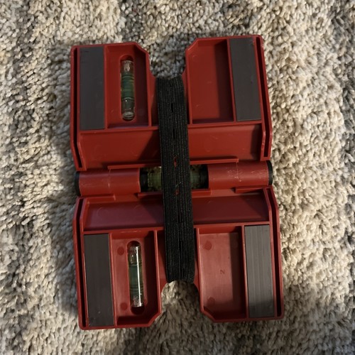Level Fence Post Pipe Magnetic Adjustable With Strap Horizontal Vertical 3 Vials - Picture 2 of 3