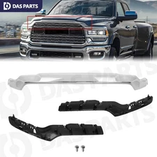 Chrome Front Upper Grille Molding Trim Garnish For 2019-2024 Ram 2500 3500 4500