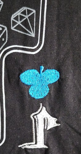 Members Only T-Shirt Men's Sz 2XL Dancing Joker Card Embroidered Skull Tee - Picture 8 of 13