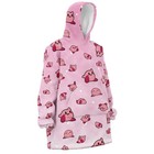 Pattern Hoodie Blanket Oversized Wearable Soft Warm Cozy Anime Gift