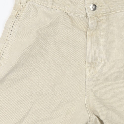 Zara Damen Beige Baumwolle Cut-Off Shorts Größe 8 Freizeit - Bild 7 von 12