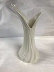 Red Wing 818 Vase, White Luster, Mid Century Modern 13” 1950s