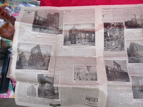 Antiker Utica Samstag Globus 13. Februar 1904, Zeitung. Baltimore Fire. - Bild 8 von 16