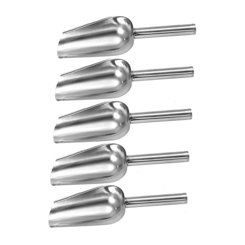 5 Pcs Stainless Steel Shovel Food Scoopers for Kitchen Child Flour - Picture 5 of 12