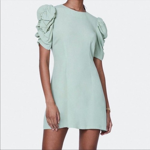 Billie the Label Helena Mini Dress Women’s Size 2 Sage Green NWT - Picture 11 of 11